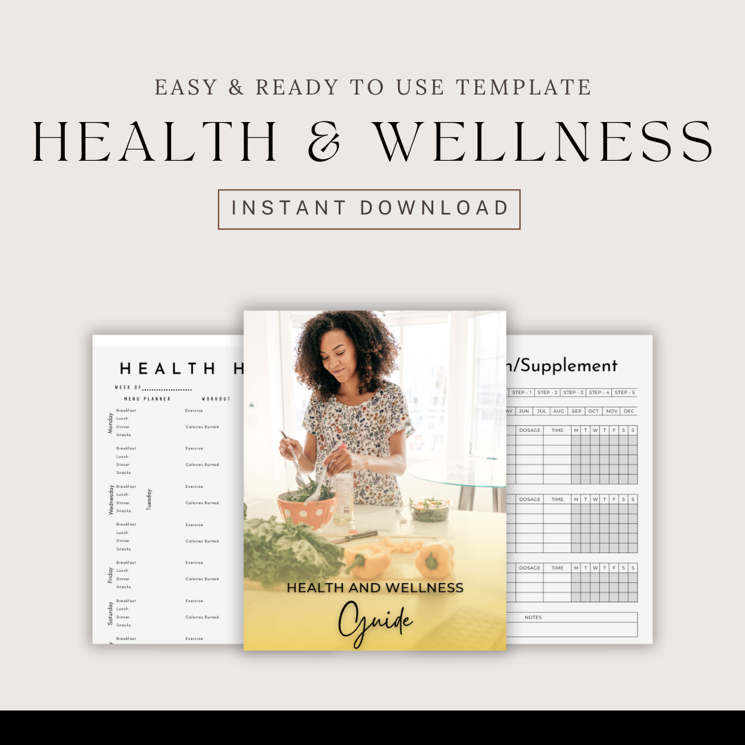 Health and Wellness Planner