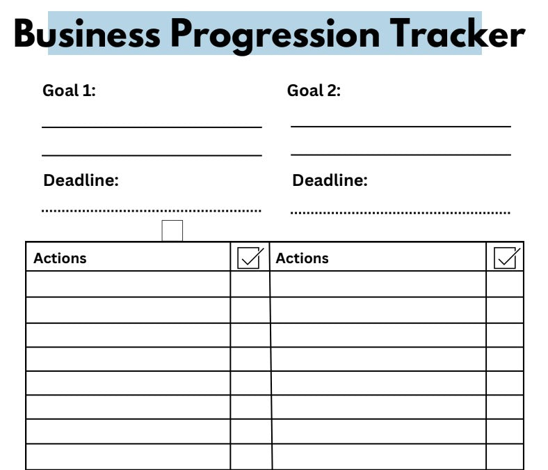 Business Progression Tracker