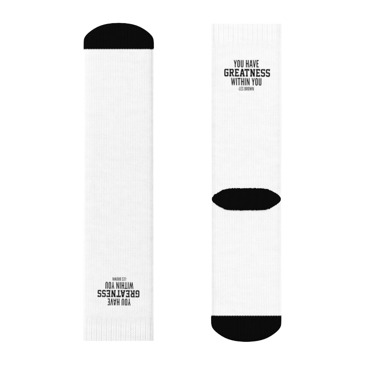 "Greatness Within You" Crew Socks