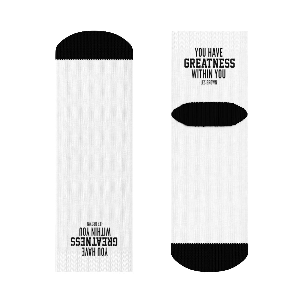 "Greatness Within You" Crew Socks