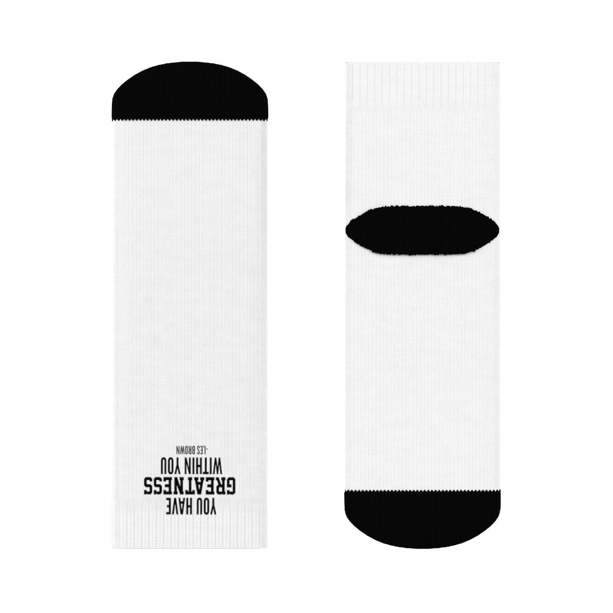 "Greatness Within You" Crew Socks
