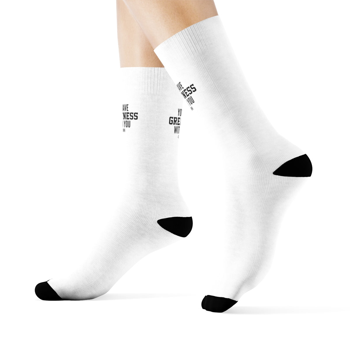 "Greatness Within You" Crew Socks