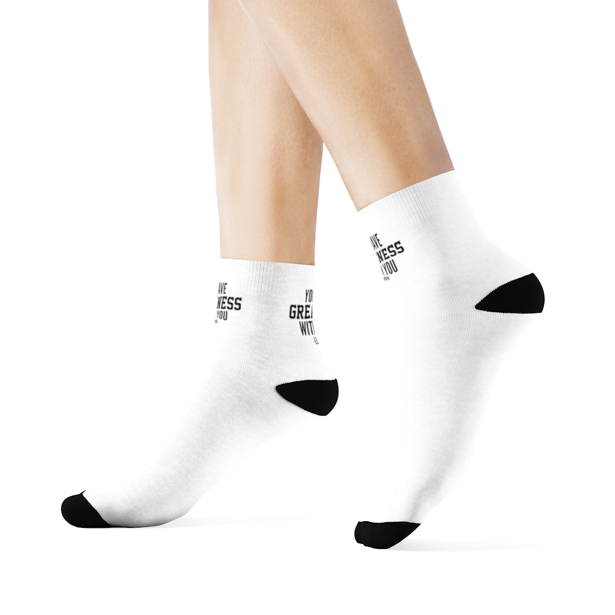 "Greatness Within You" Crew Socks